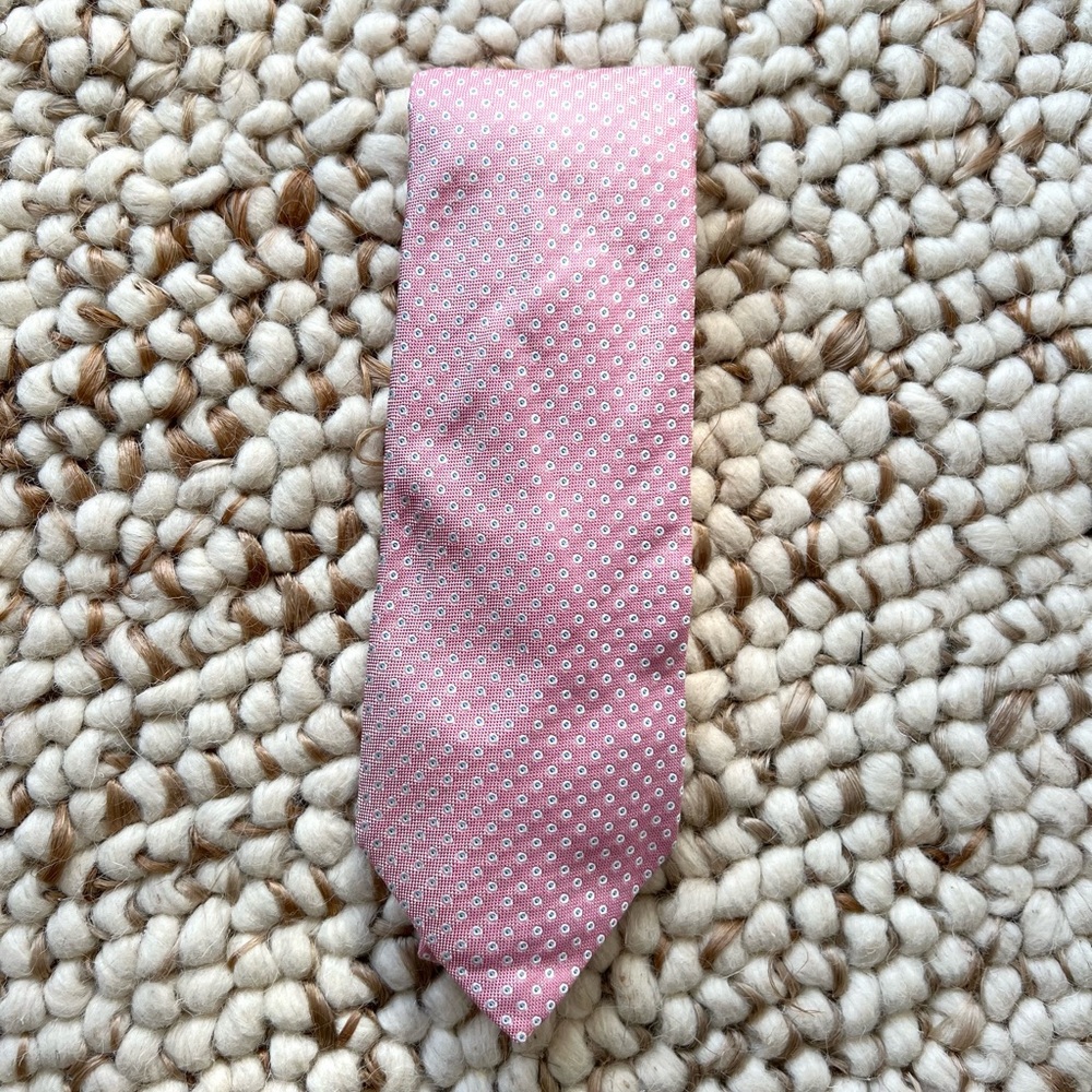 Franck Namani Pink Silk Tie